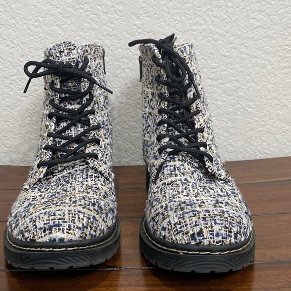 Torrid Stevie Tweed Combat Boots Size 9.5 - Picture 4 of 9